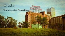  Presentation with illuminate - Amazing presentation theme having montreal-canada-june-24-2013 backdrop and a mint green colored foreground