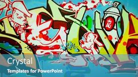  Presentation with street art graffiti - 
