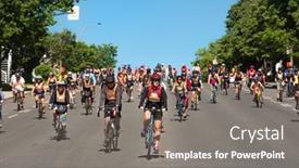  Presentation with biking - Amazing slide deck having montreal-canada-june-3-2018 backdrop and a  colored foreground