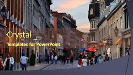  Presentation with america canada - Cool new PPT theme with karate man training backdrop and a gray colored foreground