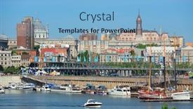  Presentation with america canada - Colorful presentation theme enhanced with montreal-canada-sep-8-montreal backdrop and a light blue colored foreground