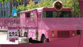  Presentation with food truck - Slide deck featuring montreal-canada-september-14-2017 background and a  colored foreground