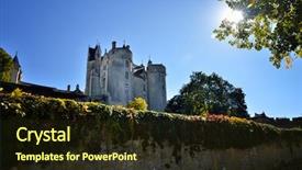  Presentation with heritage - Slide deck having montreuil-bellay has an exceptional background and a wine colored foreground