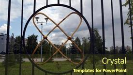  Presentation with chernobyl disaster - Audience pleasing PPT theme consisting of monument-and-memorial-park backdrop and a tawny brown colored foreground