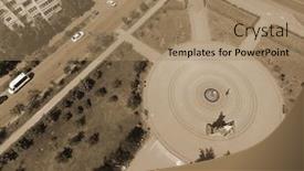  Presentation with chernobyl disaster - Audience pleasing slide deck consisting of monument-and-memorial-park backdrop and a coral colored foreground