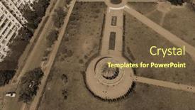  Presentation with chernobyl disaster - Slide deck enhanced with monument-and-memorial-park background and a tawny brown colored foreground