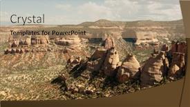  Presentation with minar monument in new delhi - Slides having monument-canyon background and a coral colored foreground