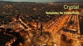  Presentation with christopher columbus - Cool new slide set with monument-of-christopher-columbus-aerial backdrop and a tawny brown colored foreground