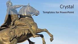  Presentation with peter - Colorful theme enhanced with peter the first - st petersburg backdrop and a light blue colored foreground