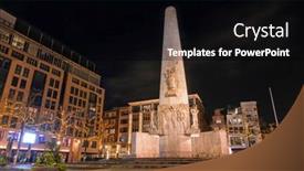  Presentation with dam - Cool new presentation theme with monument-on-the-dam backdrop and a black colored foreground