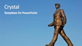  Presentation with president - Presentation with french president charles de gaulle background and a teal colored foreground