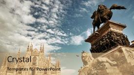  Presentation with executive marting luther king j - Audience pleasing slides consisting of monument to king victor emmanuel backdrop and a coral colored foreground