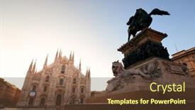 Presentation with king queen bishop - Theme enhanced with monument-to-king-victor-emmanuel background and a tawny brown colored foreground