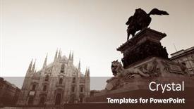  Presentation with king - Slide deck featuring monument-to-king-victor-emmanuel background and a tawny brown colored foreground