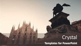  Presentation with king - Cool new PPT theme with monument-to-king-victor-emmanuel backdrop and a dark gray colored foreground