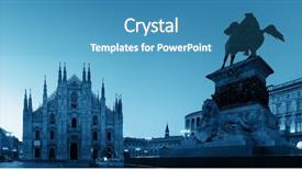  Presentation with king - Colorful presentation theme enhanced with monument to king victor emmanuel backdrop and a  colored foreground