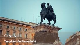  Presentation with king - PPT theme featuring monument to king victor emmanuel background and a  colored foreground