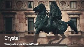  Presentation with king - Audience pleasing PPT layouts consisting of monument to king victor emmanuel backdrop and a  colored foreground