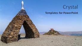  Presentation with nevada - Audience pleasing theme consisting of monument-to-the-virgen-de backdrop and a teal colored foreground