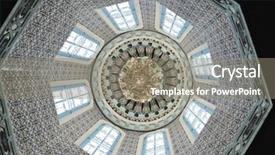  Presentation with architecture - Presentation theme featuring  background and a  colored foreground