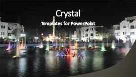  Presentation with architecture - Colorful presentation theme enhanced with oriental architecture design and style backdrop and a black colored foreground