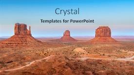  Presentation with arizona - PPT layouts featuring monument-valley-arizona-usa background and a light blue colored foreground