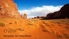  Presentation with indian monument - Beautiful PPT layouts featuring monument-valley-is-a-unique backdrop and a gold colored foreground