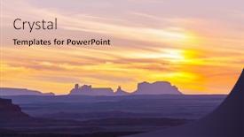  Presentation with utah - Slide set featuring monument-valley-landscapes-utah-usa background and a lemonade colored foreground