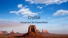  Presentation with utah - Slide deck with monument valley mittens from artist point of national park utah background and a light blue colored foreground