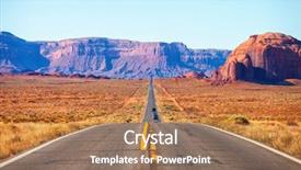  Presentation with united states - Theme consisting of monument valley near the utah background and a coral colored foreground