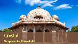  Presentation with complex - Amazing presentation theme having indian monuments - isa khan tomb in humayun's backdrop and a  colored foreground