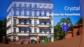  Presentation with monuments - Amazing slide deck having monuments-around-ostrow-tumski backdrop and a teal colored foreground