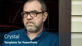  Presentation with alert - Cool new presentation theme with moody-alert-adult-man backdrop and a ocean colored foreground