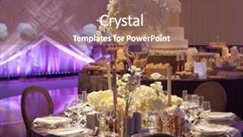  Presentation with elegant table setting - Colorful theme enhanced with moody backlit ambience backdrop and a coral colored foreground