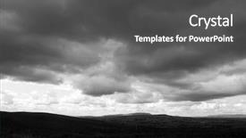  Presentation with yorkshire moor - Slides with moody clouds over yorkshire dales background and a dark gray colored foreground