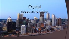  Presentation with pittsburgh - Beautiful slides featuring angle moon - pittsburgh's skyline from mount washington backdrop and a light blue colored foreground