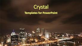  Presentation with pittsburgh - Cool new presentation theme with angle moon - pittsburgh's skyline from mount washington backdrop and a wine colored foreground