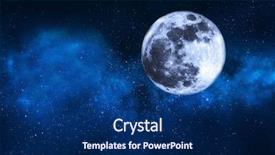  Presentation with stars moon - Amazing theme having moon and stars backdrop and a navy blue colored foreground