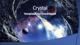  Presentation with rocket - Colorful slide deck enhanced with moon apollo - rocket in space mixed media backdrop and a  colored foreground