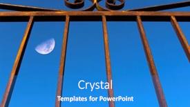  Presentation with prison bars - Beautiful presentation featuring moon-behind-the-bars backdrop and a teal colored foreground