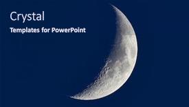  Presentation with moon - Audience pleasing slide deck consisting of moon-detailed-shot-taken backdrop and a navy blue colored foreground