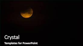  Presentation with lunar moon - PPT layouts with moon in lunar eclipse background and a black colored foreground