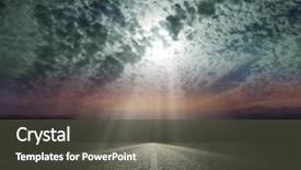  Presentation with rainbow over road - Audience pleasing PPT theme consisting of moon land - dramatic sky over an asphalt backdrop and a dark gray colored foreground