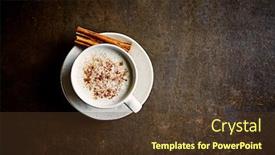  Presentation with ashwagandha - Beautiful slide deck featuring moon-milk-with-ashwagandha backdrop and a tawny brown colored foreground