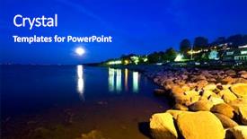  Presentation with effects of the colonialism in south asia - Presentation with moon rising sea - moonrise over the south swedish background and a  colored foreground