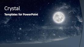  Presentation with christmas jesus christ - Presentation with moon-shines-on-the-christmas background and a navy blue colored foreground