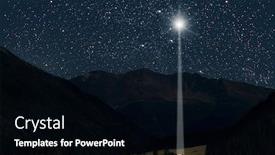  Presentation with jesus manger - Slide set featuring moon-shines-over-the-manger background and a black colored foreground