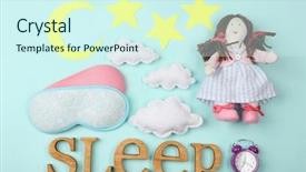  Presentation with stars moon - Theme with moon stars - sleep concept with accessories background and a cool aqua colored foreground