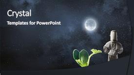  Presentation with rockets and space ships - Slides consisting of moon walk - dreaming to explore space mixed background and a tawny brown colored foreground