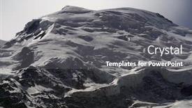  Presentation with mont blanc - Amazing presentation design having moonlight ober mont blanc massif haute savoie france europe backdrop and a gray colored foreground